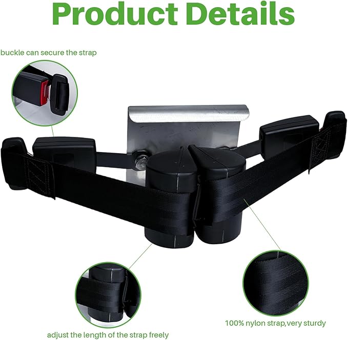No Drilling Golf Cart Bag Holder Attachment with Sand Bottle Kit,Adjustable Golf Cart Rear Seat Bag Rack for Evolution Golf Cart D2 Classic Carrier & Forester,Better Fixation,Space-Saving