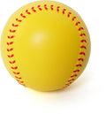 GKK 12 inch Foam Training Softballs, Yellow with Red Spray Lines 4-Pack Hitting Practice, Suitable for Girls, Practice Throwing, Safe for Soft Materials
