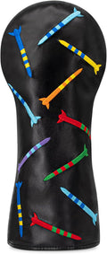 Colorful Nails Style Golf Half Mallet Putter Cover Headcover, Golf Putter Club Cover Magnetic Golf Head Covers Headcovers Club Protective Equipment