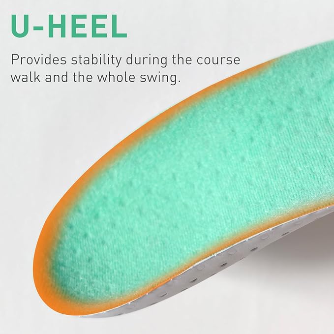 Insoles for Golf Men's Shoes Replacement, Footwear Inserts for Arch Support Inserts to Help Reduce Fatigue Cushion Shock Absorbing (Men 10-11)