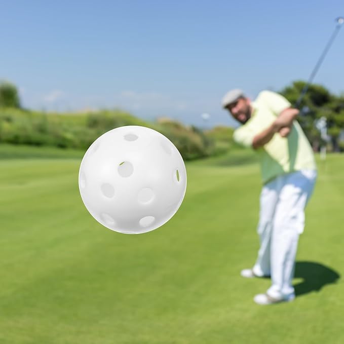 Tradder 120 Pcs 42mm Practice Golf Balls Hollow Sports Golf Training Balls Multicolor Plastic Golf Balls for Backyard Indoor Outdoor Driving Range Training Swing Practice