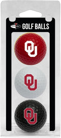 Team Golf NCAA Regulation Size Golf Balls, 3 Pack, Full Color Durable Team Imprint