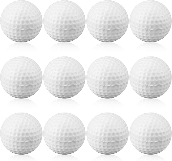 12 Pcs Foam Golf Practice Balls Soft Foam Balls for Golf Practice Realistic Feel and Flight Sport Training