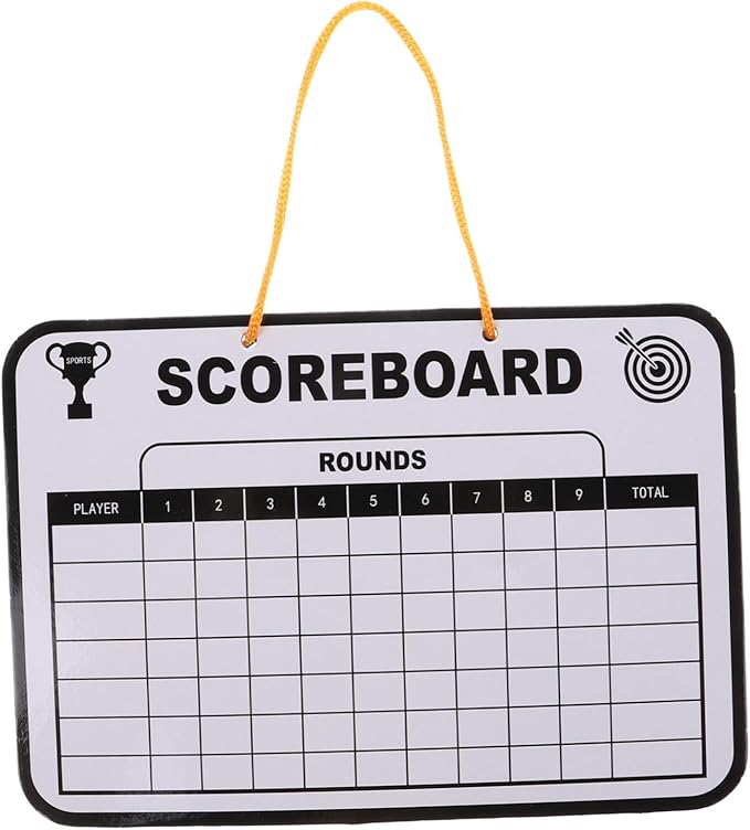 Dry Erase Golf Scoreboard Double-Sided Competition Score Board for Boy Girl Tracking for Golf Training User-Friendly Design for All Ages