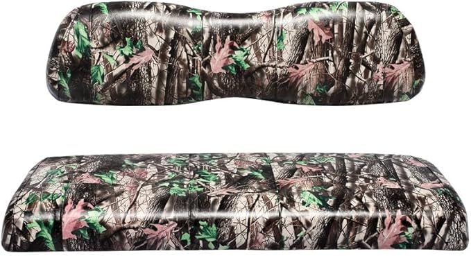 Club Car Post-2000 DS Golf Cart Front Replacement Seat Cover Set Made with Marine Grade Vinyl - Staple On Installation