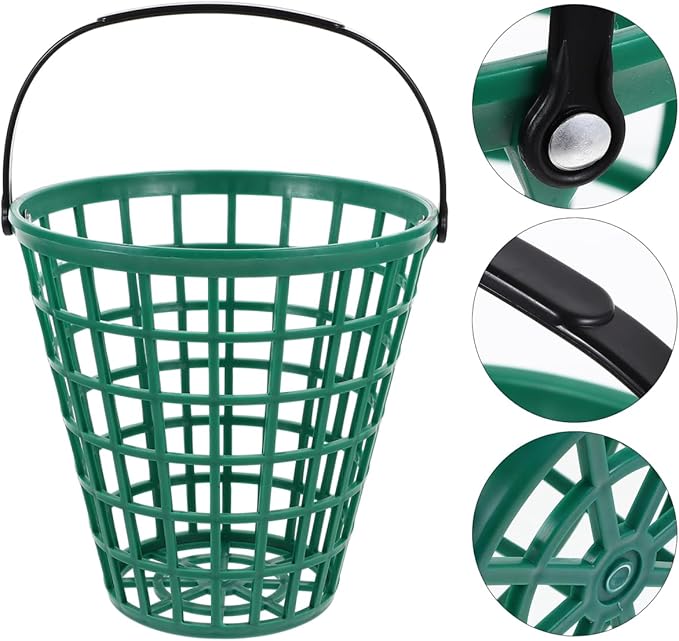 BESPORTBLE Golf Ball Basket Golfball Container with Handle Golf Range Baskets Ball Holder Contain