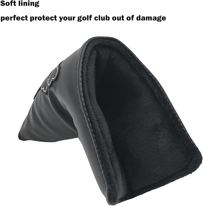 4 Pcs Golf Club Head Covers PU Leather Skull Golf Club Covers for Drivers, Fairway Woods, and Hybrids Fit Most Golf Clubs Golf Headcovers Set