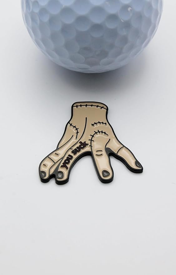 Funny Golf Ball Marker + Premium Magnetic Hat Clip | Unique Gift for Men & Women Golfers | Hilarious Golf Accessory for Any Golfer | NEW Designs!