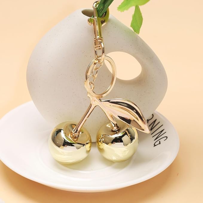 Fruit Bag Charm Purse Charms Keychain Strawberry Cherry Accessories Keychain For Women Birthday Valentine Day Gifts