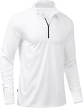 Obla Golf Quarter Zip Pullover for Men Mock Neck Sweatshirt Lightweight Sun Protection Men's Long Sleeve Golf Shirt