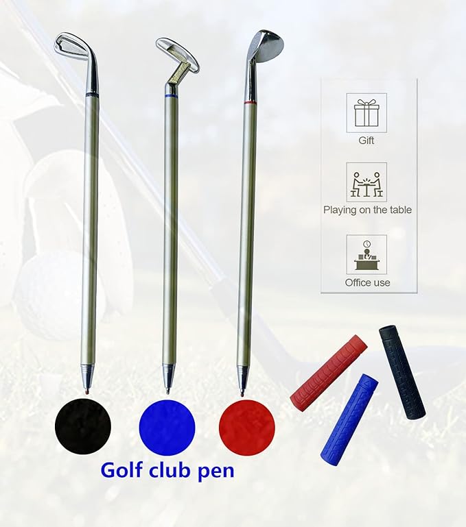 Golf Pen Set & Mini Desktop Golf Putting Green Game - Funny Gifts for Golfers, Adults, Teens, Boss, Coworkers - Office Desk Toy and Unique Stocking Stuffers