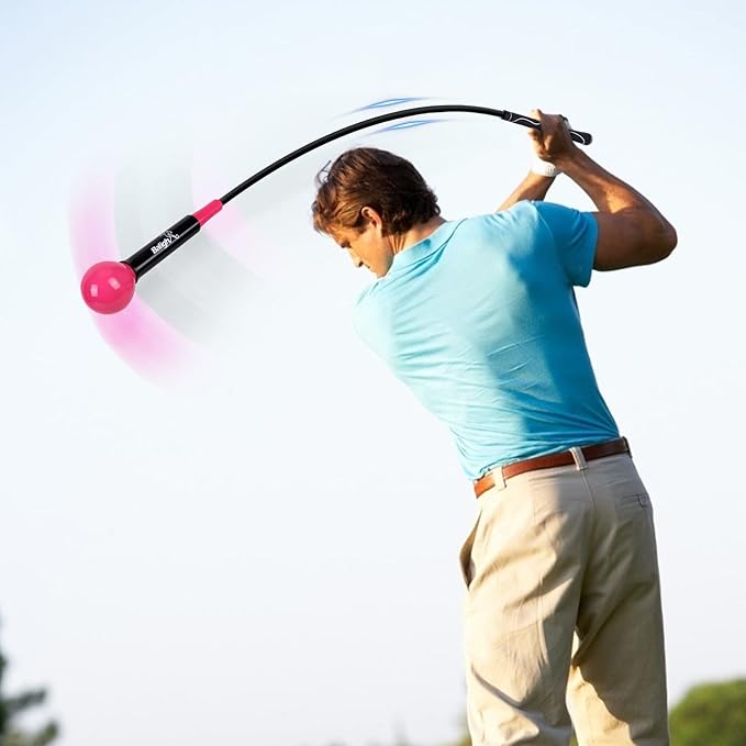 Golf Swing Trainer Aid and Correction for Strength Grip Tempo & Flexibility Training Suit for Indoor Practice Chipping Hitting Golf Accessories