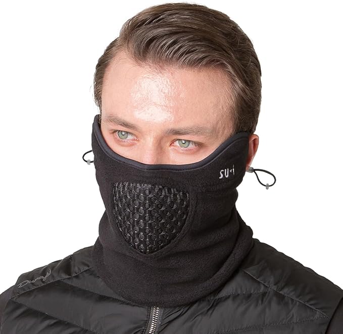 KOREA W-Series W2 Thermal Sports Face Mask with Nose Wire for Winter | Golf, Running, Skiing & Outdoor Activities