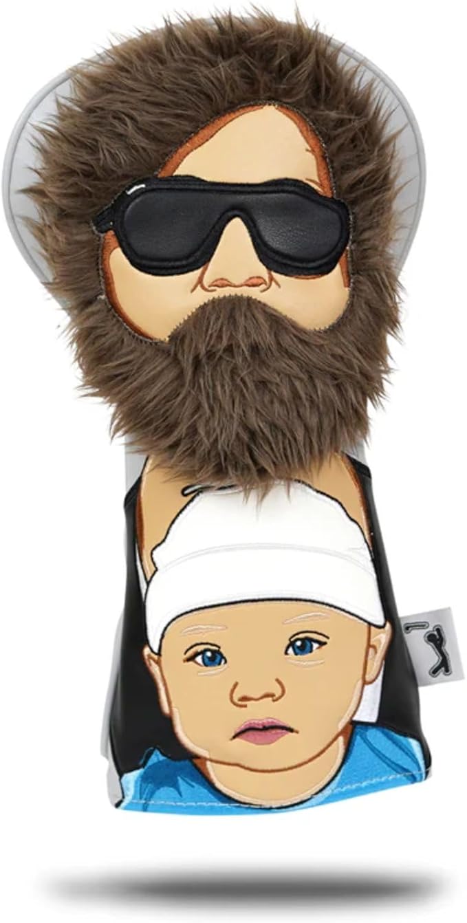 Bogey Bros Headcover - Novelty Golf Headcovers – Funny Golf Head Covers, Driver Cover for All Weather Use, Funny Golf Club Covers with Elastic Necks & Embroidered Designs