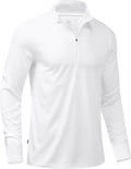 Obla Golf Quarter Zip Pullover for Men Mock Neck Sweatshirt Lightweight Sun Protection Men's Long Sleeve Golf Shirt