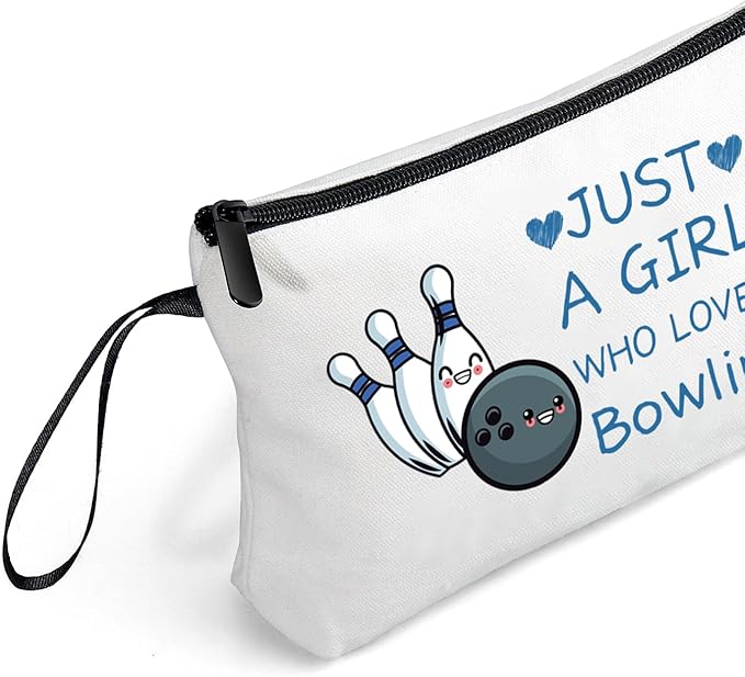 Bowling Accessories,Bowling Party Favors,Birthday Gift for Women,Bowling Cosmetic Makeup Bag,Woman Gifts for Birthday,Gifts for Teen Girls,Sister Birthday Gifts,Christmas