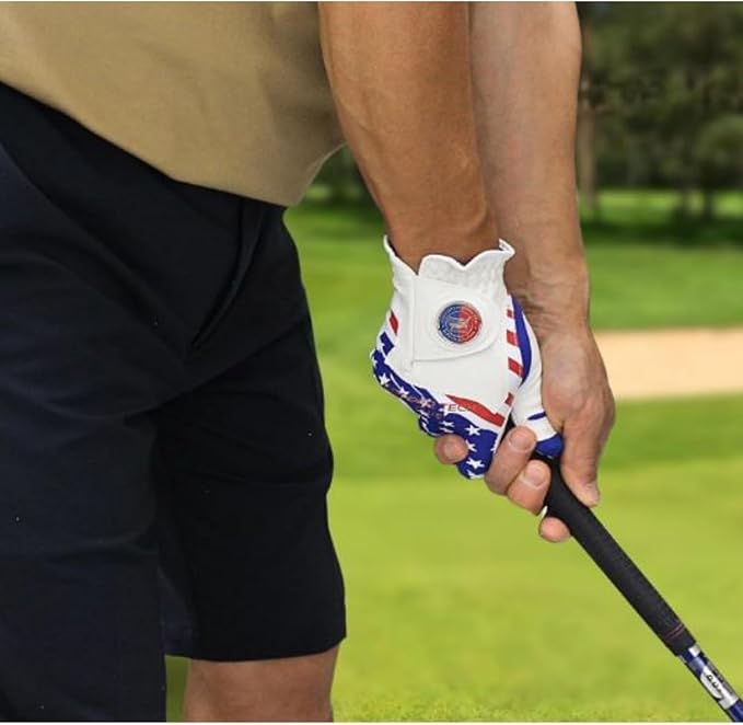 Men's Right and Left Handed Golfers Golf Glove – Advanced Compression for Muscle Support, Joint Relief Gloves – USA