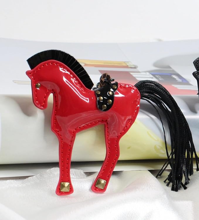 Horse Keychain, Hanging Charm Accessory for Purse, Bag and Backpacks Pony Key Chain for Women