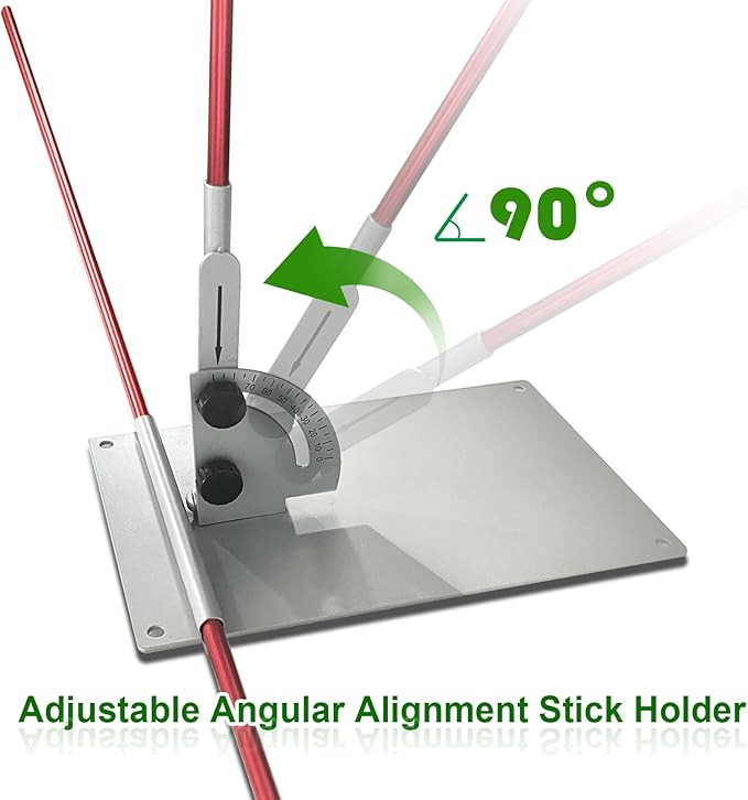 Golf Alignment Stick Training Aid Set - Upgraded Metal Rods with Foldable Angle-Adjustable Stand and Portable Bag,Golf Swing Trainer for Swing Plane, Aim, and Putting Alignment,Golf Accessories Gifts