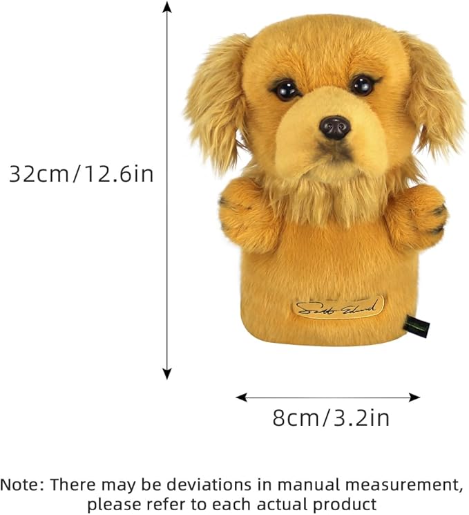 Scott Edward Golf Club Cover Fit Well for Driver or Fairway Wood Golf Club, Funny Cute Animal Design Soft Functional Golf Headcover Stylish Protection for Your Clubs for Men and Women