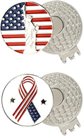 Colorful Golf Ball Markers with Silver Color Golf Hat Clips