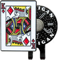 King of Diamonds Golf Ball Marker + Magnetic Hat Clip 𝐏𝐑𝐄𝐌𝐈𝐔𝐌 Quality, Strong Magnetic Hold, Easy-to-See Design, Durable & Lightweight Golf Accessory, Unique Golf Gift