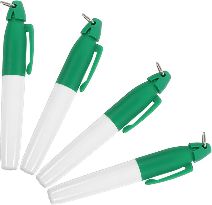 4pcs Golf Ball Line Marker Pens Portable Reusable Golf Alignment Tool Lightweight Plastic Marker for Precise Ball Identification and Versatile Line Marking Course