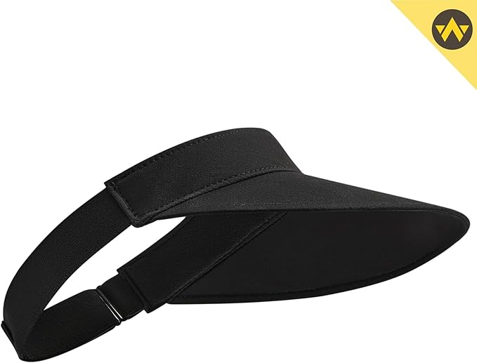 WANDER Running Sun Visor Hats Wide Brim UV Protection Sports Golf Tennis Elastic Band Mesh Cap for Women
