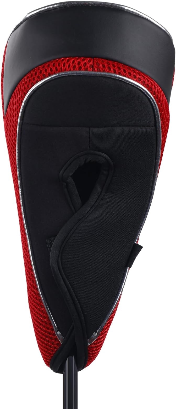 Andux Golf Club Driver Wood Head Covers with Hook & Loop Set of 3