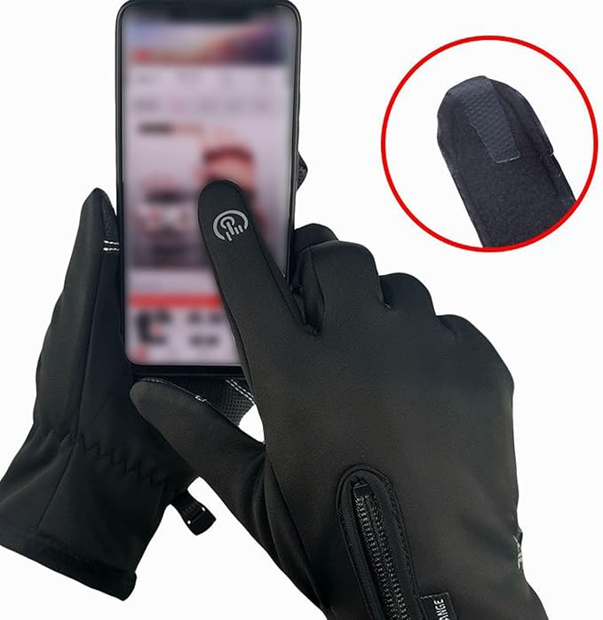Heated Gloves for Men Women, Fast Heating Fleece Interior Gloves, Windproofing Winter Outdoor for Skiing Cycling Golf Hiking