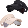 Sun Visor Hat for Women and Men - Retractable Brim Sport Hat, Summer Golf Tennis Running Beach Hat with Ponytail Hole
