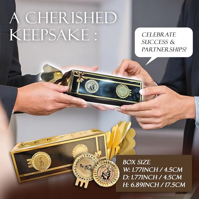 24K Gold Plated Golf Ball Marker with Magnetic Hat Clip - Luxury Golf Gifts for Men, Unique Golf Accessories for Dad, Boss, Husband, Unique Golf Gifts for Men Who Have Everything [ Sunburst ]