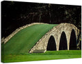 chenchenArt Famous Bridge at Augusta National Golf Course Wall Art for Living Room Bedroom Bathroom Home Decorations Golf Art Augusta Golf Poster Canvas Prints Framed Ready to Hang(12''H x 16''W)
