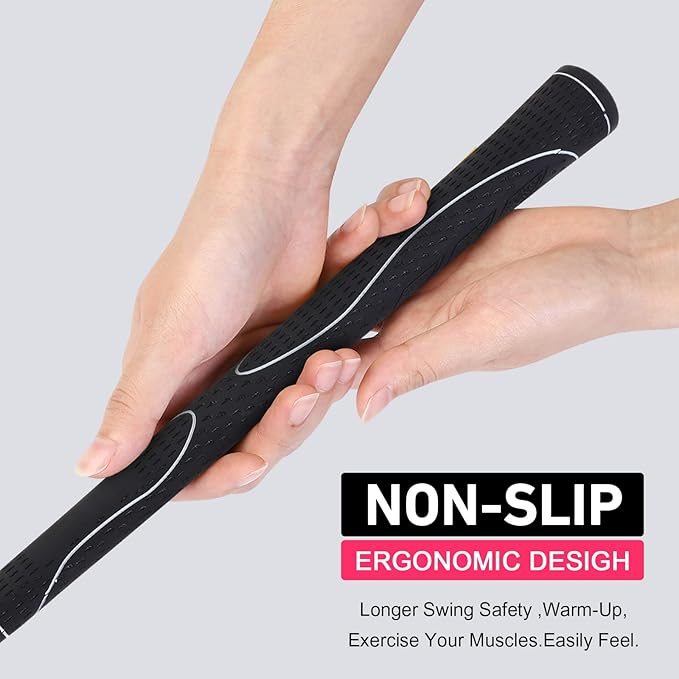 Golf Swing Trainer Aid and Correction for Strength Grip Tempo & Flexibility Training Suit for Indoor Practice Chipping Hitting Golf Accessories