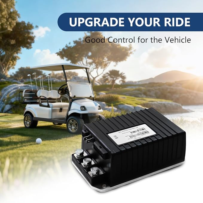 1510AS-5350 Golf Cart Controller, 48V 350A Golf Cart Speed Controller Compatible with Curtis for Club Car DS & Precedent, Carryall 1, Carryall Turf 2000-2009, MCOR 5K-0 Throttle Type, IQ, 102806203