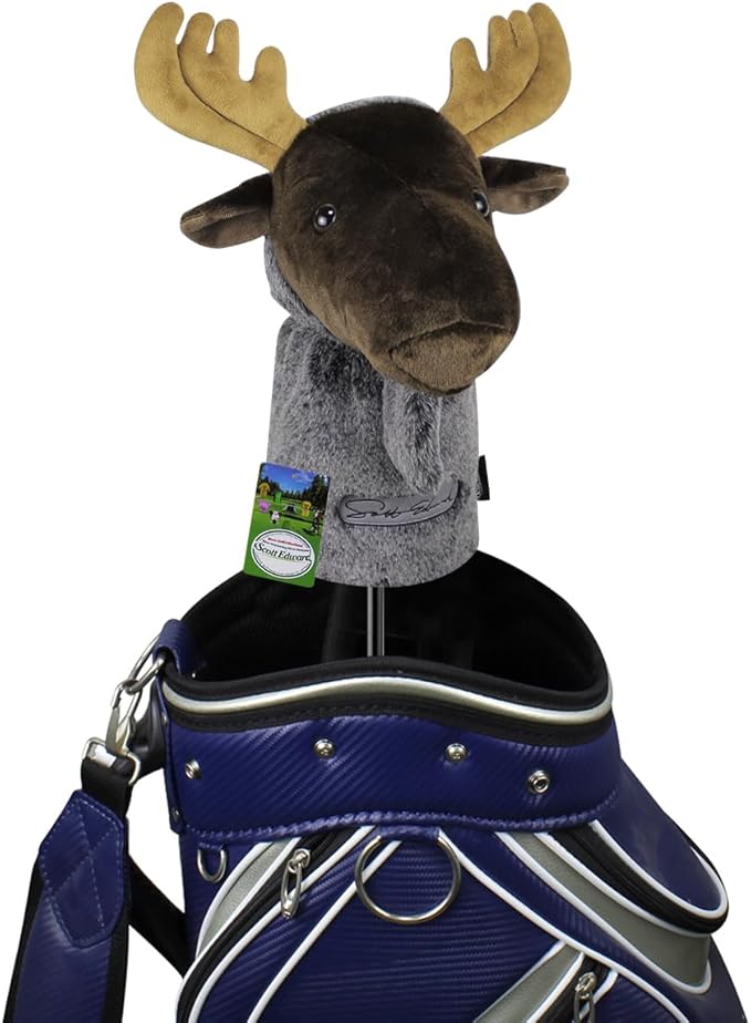 Scott Edward Golf Club Cover Fit Well for Driver or Fairway Wood Golf Club, Funny Cute Animal Design Soft Functional Golf Headcover Stylish Protection for Your Clubs for Men and Women