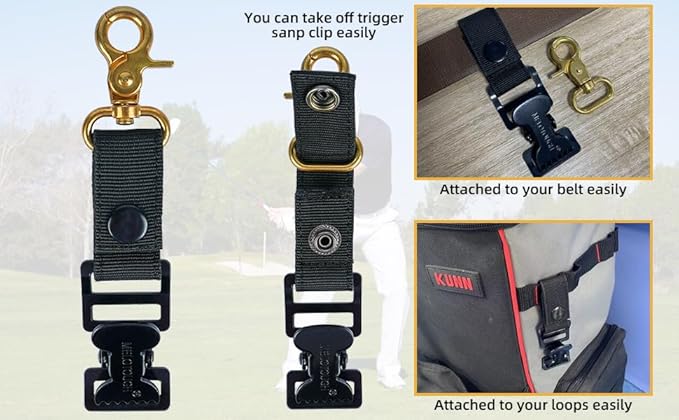 MELOTOUGH Golf Glove Clip Work Gloves Belt Clips with Alligator Clips for Work Glove Holder Construction Gloves Golf Accessories