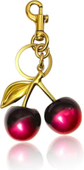 Cherry Bag Charm Purse Handbag Charm Cherry Car Accessories KeyChain Gift for Women Mothers Day Christmas Valentine