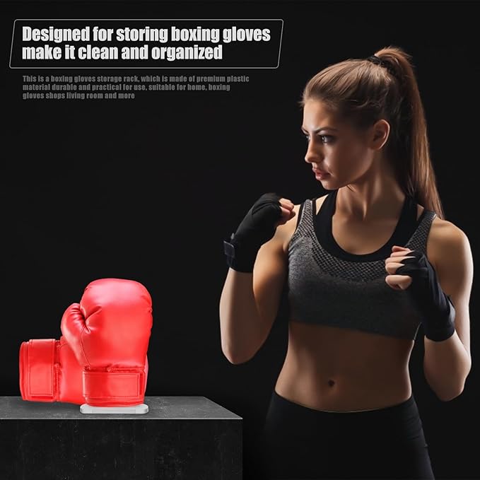 NUOBESTY Boxing Glove Holder Universal Gloves Display Stand Vertical Desk Stand Vertical Holder Rack Baseball