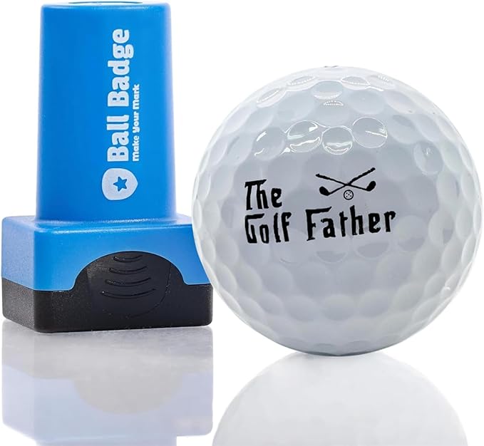 Ball Badge - Golf Ball Stamp (The Icon Series), Golf Ball Marker, Reusable Golf Ball Marking Tool to Identify Golf Balls