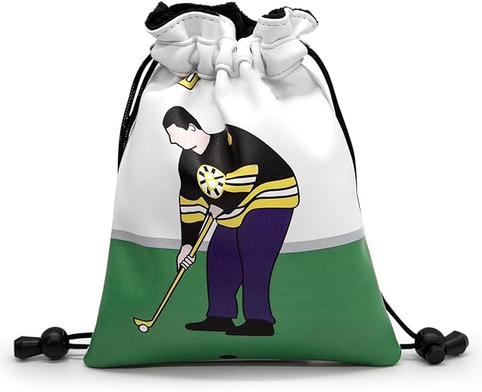 montela golf Valuables Pouch,Golf Bag Pouch with Drawstrings Golf Tee Bag Leather Golf Tee Pouchs for Men Women(Funny)