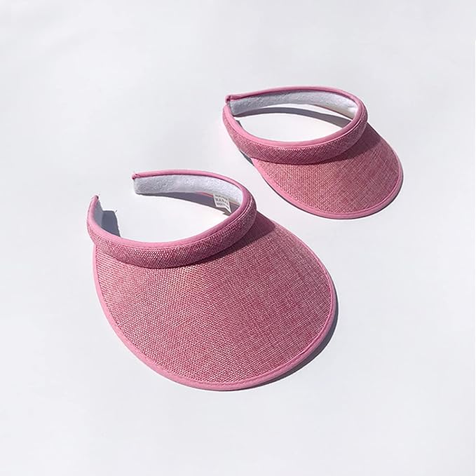Cloth Covered Slip-On Visor for Women, Adjustable Cap Sports Sun Visors for Men