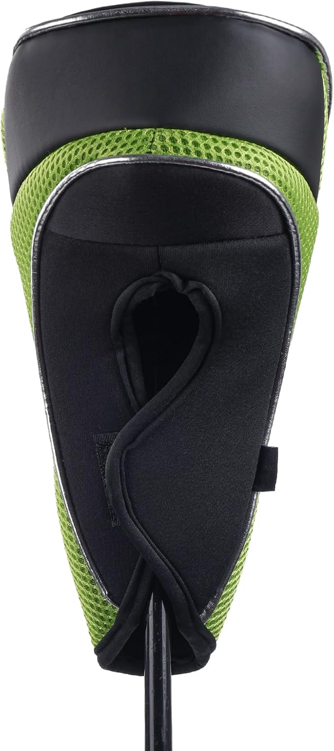 Andux Golf Club Driver Wood Head Covers with Hook & Loop Set of 3