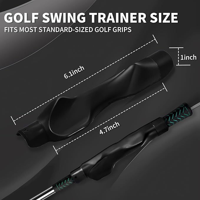 Golf Grip Trainer for Correct Hand Position Golf Training Aid Practice Kit for Right Handed PlayersTrainer Grip for Golf Clubs to Improve Swing Consistency