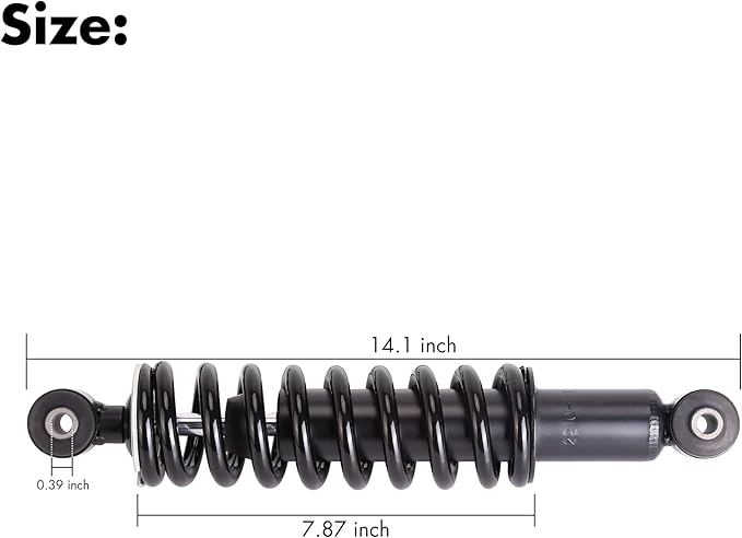 10L0L Golf Cart Rear Shock Absorber Assembly Fits for Yamaha G29 /Drive G&E Replaces OEM# JW2-F2210-10-00, Pack of 2