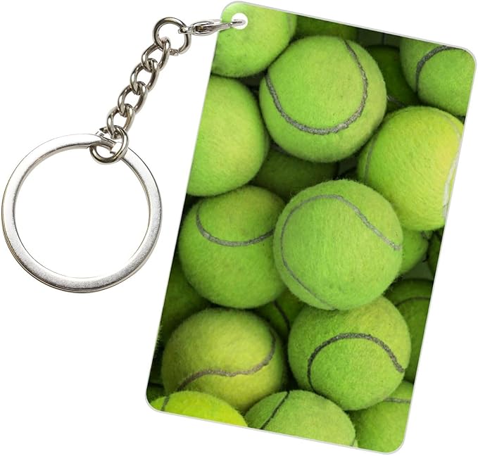 Golf Keychains Rectangular Acrylic Keychain Daily Key Ring Car Key Fob Holder 2X3 Inch