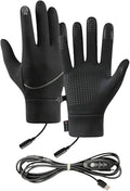 Heated Gloves for Men and Women, Winter Full Finger Hand Warmers Heated Gloves for Skiing Cycling Golf Hiking