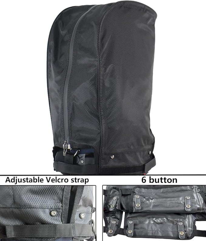 BOYEA & SKULLEAP Golf Bag Cover rain Cover/Hood Nylon Waterproof dust Cover Fits Most Golf cartBags Easy to use Collapsible and removabl Golf Accessory Gifts (Waterproof Nylon, Large)
