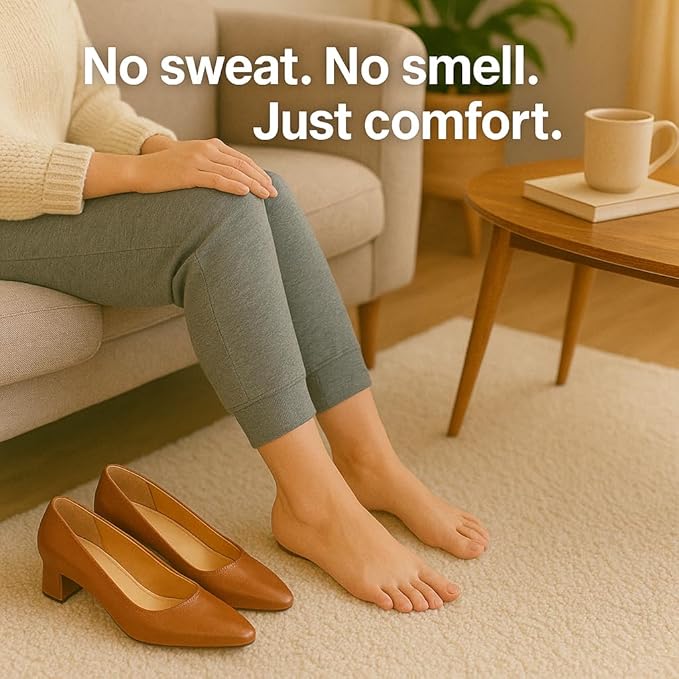 HANDARTE Premium Leather Shoe Insoles | Thin Shoe Inserts for Women | Dress Shoe Insoles - Durable - 100% Natural Goatskin & Anti Sweat - Suitable for No-Socks (US W5.5/6 | EU36)