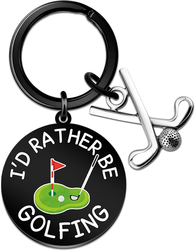 Golf Keychain Golf Lovers Gifts for Men Golfing Accessories for Men Golfs Stocking Stuffers Birthday Christmas Thanksgiving Gifts for Golfing Lover Club Team Gift Golfers Gift